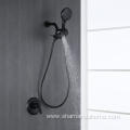 Matte Black Concealed Shower Set with Handheld Shower